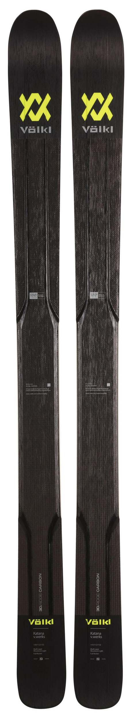 Volkl 2024 Katana V.Works Skis (Without Bindings / Flat) NEW !! 191cm